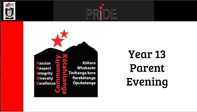 Yr 13 Parent Evening